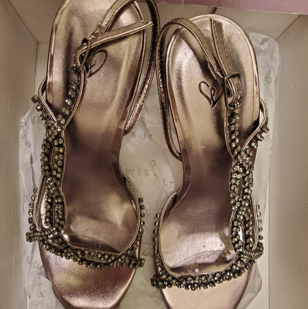 Windsor Silver With stones Shoes